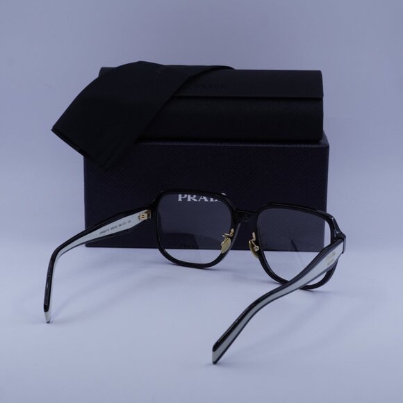 Prada PRB07VD 16K1O1 Square Eyeglasses - Black 56mm - Picture 3 of 7